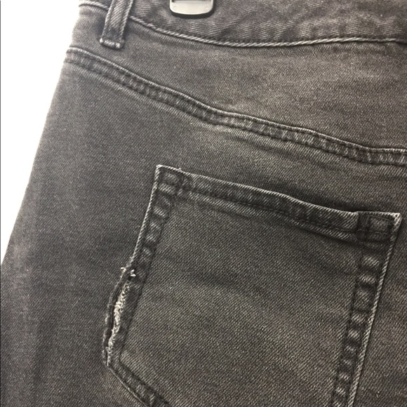 Wild Fable Black Jean mini skirt distressed - Picture 3 of 3